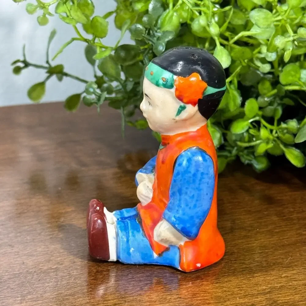 Vintage Japanese Boy Salt or Pepper Shaker Made in Japan Figurine